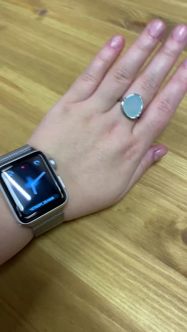 Серебряное кольцо с халцедоном SUNLIGHT S41427-K9W-01: белое серебро ...